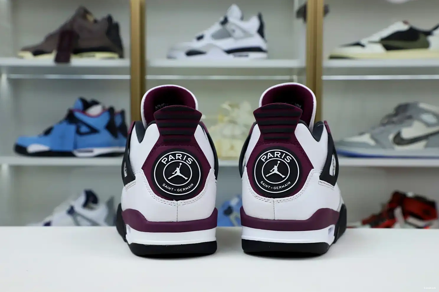 X AIR JORDAN PARIS JORDAN SAINT-GERMAIN Kimikick AIR RETRO 4 'BORDEAUX' 0611